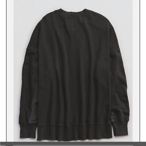 Aerie x Wicked Big Chill Crew Neck Women’s Sweatshirt Color Smoked Gray Size XXS - Picture 5 of 5